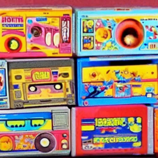 Image similar to vhs footage of an adorable 8 0 s creatacrittles toy