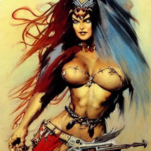 Image similar to princess by Frank Frazetta,fantasy artwork,bold,beautiful,striking,high quality!!!!!,masterpiece!!!!