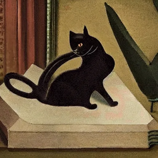 Image similar to Death, funeral and testament of a cat