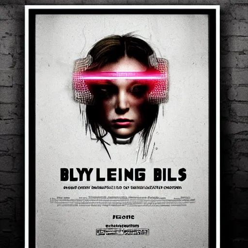 Image similar to poster saying royalties belong to artists, creative sublime movie poster. realism cyberpunk