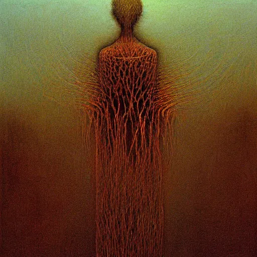 Prompt: fractal, julia set by beksinski