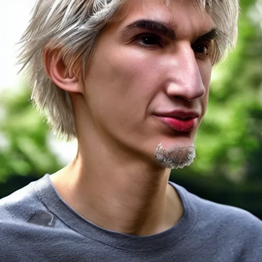 Image similar to really ugly xqc, big nose, underbite