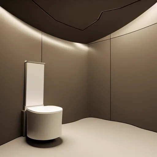 Image similar to : luxury abstract toilet, cinematic lighting, hyper - realistic, detailed, marcel duchamp, render by c 4 d octane, unreal engine, 8 k 3 d render