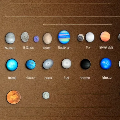 Image similar to the solar system of iphones.