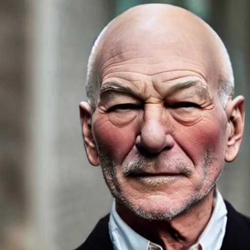 Image similar to patrick stewart mixed with ian mckellen