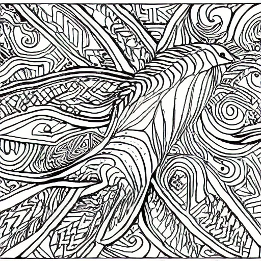 Prompt: Matlock coloring book page, black and white