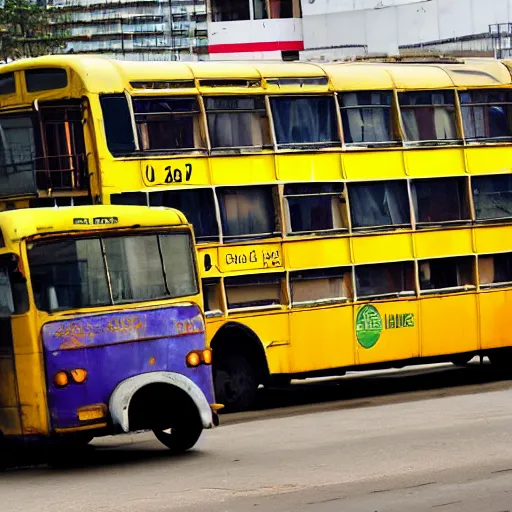 Image similar to yellow buses of lagos.