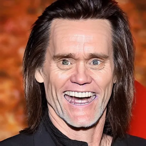 Prompt: photo of jim carrey inside of a burrito