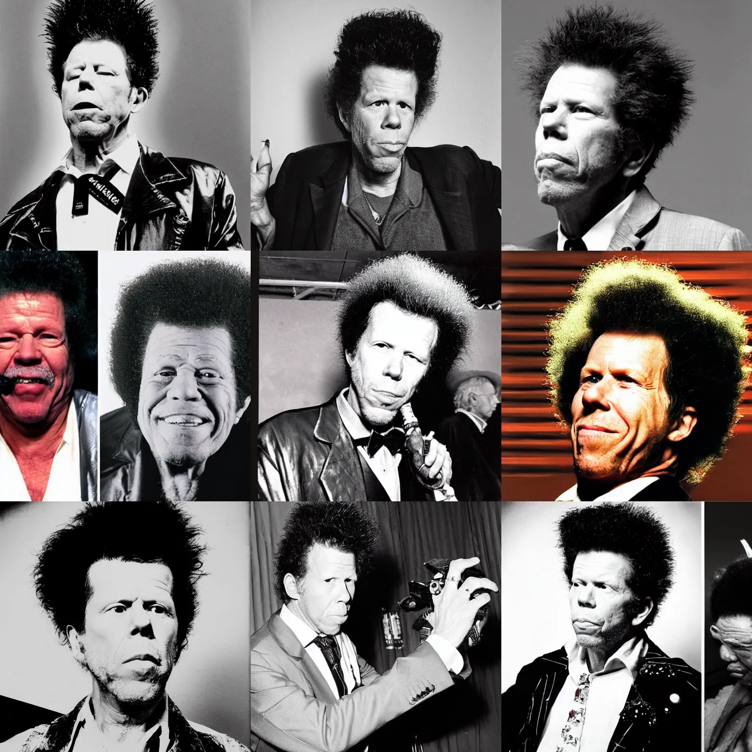 Prompt: tom waits as don king