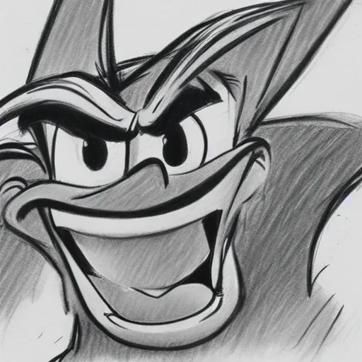 Image similar to milt kahl sketch of crash bandicoot