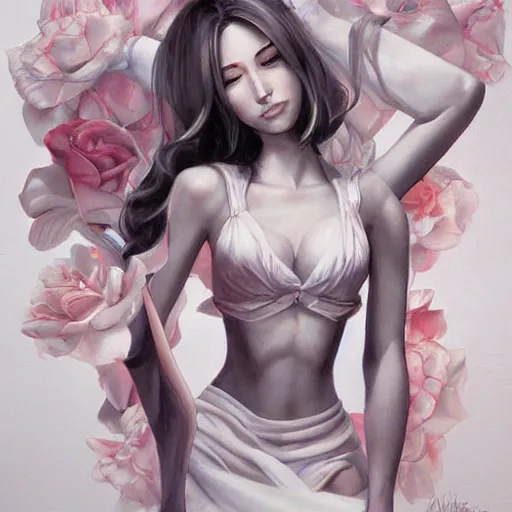 Image similar to a beautiful painting representative of the art style of artgerm