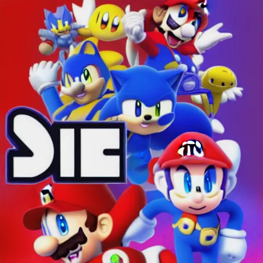 sonic vs mario vs megaman vs kirby