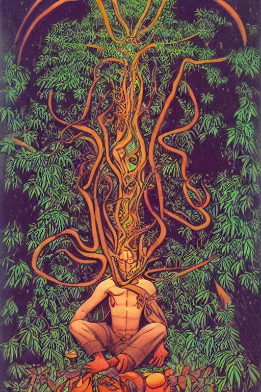 Image similar to The Ayahuasca Spirit, by Charles Vess