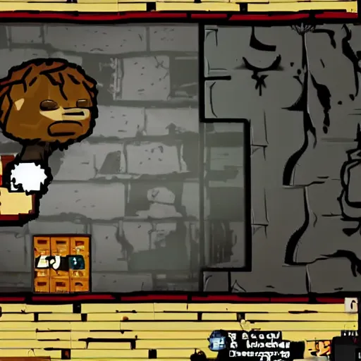 Image similar to willem dafoe in the binding of isaac rebirth