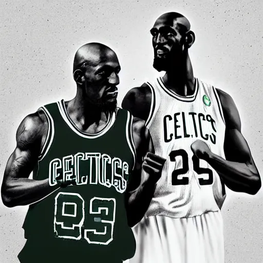 Prompt: Portrait of Boston Celtics Kevin Garnett, Kevin Garnett as Che Guevara, Kevin Garnett as Guerilla Heroica, Black and White, photograph by Alberto Korda, inspiring, dignifying, digital art, trending on artstation, octane render