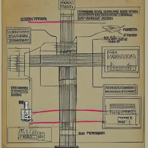 Image similar to diagram for a device that summons filipino people, by charles dellschau