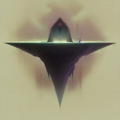 Prompt: detailed concept art of an ominous floating object in an empty room in a muted color palette, trending on artstation, award - winning video game concept art by jim burns and greg rutkowski, beksinski, a sci - fi concept art masterpiece, james gilleard, bruegel, alphonse mucha, and yoshitaka amano.