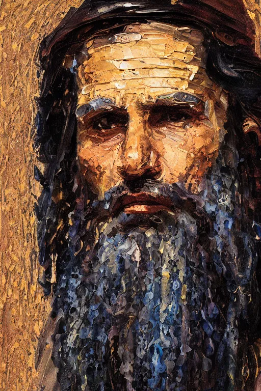 Prompt: highly detailed palette knife oil painting of a historically accurate depiction of the ancient biblical egyptian prince moses, thoughtful, by Peter Lindbergh, impressionistic brush strokes, painterly brushwork