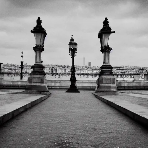 Prompt: Paris Liminal spaces