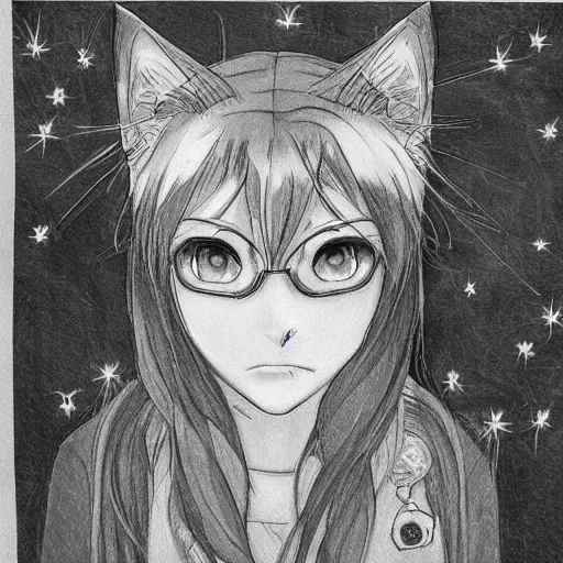 Image similar to Nekomimi 🐱👂👧, highly detailed, ✏️🎨