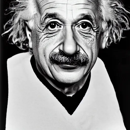 Image similar to Albert Einstein, shot by Robert Mapplethorpe