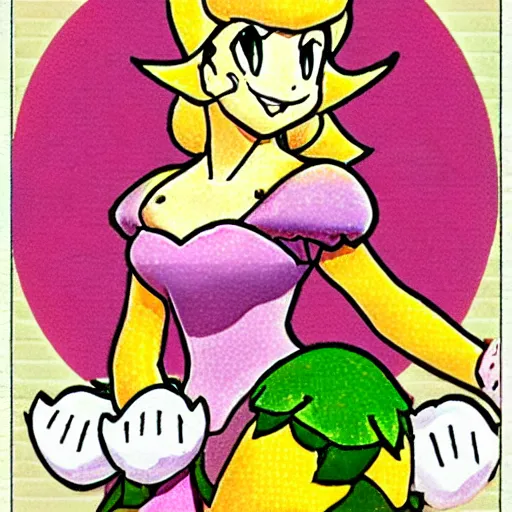 Image similar to princess peach, by ken sugimori