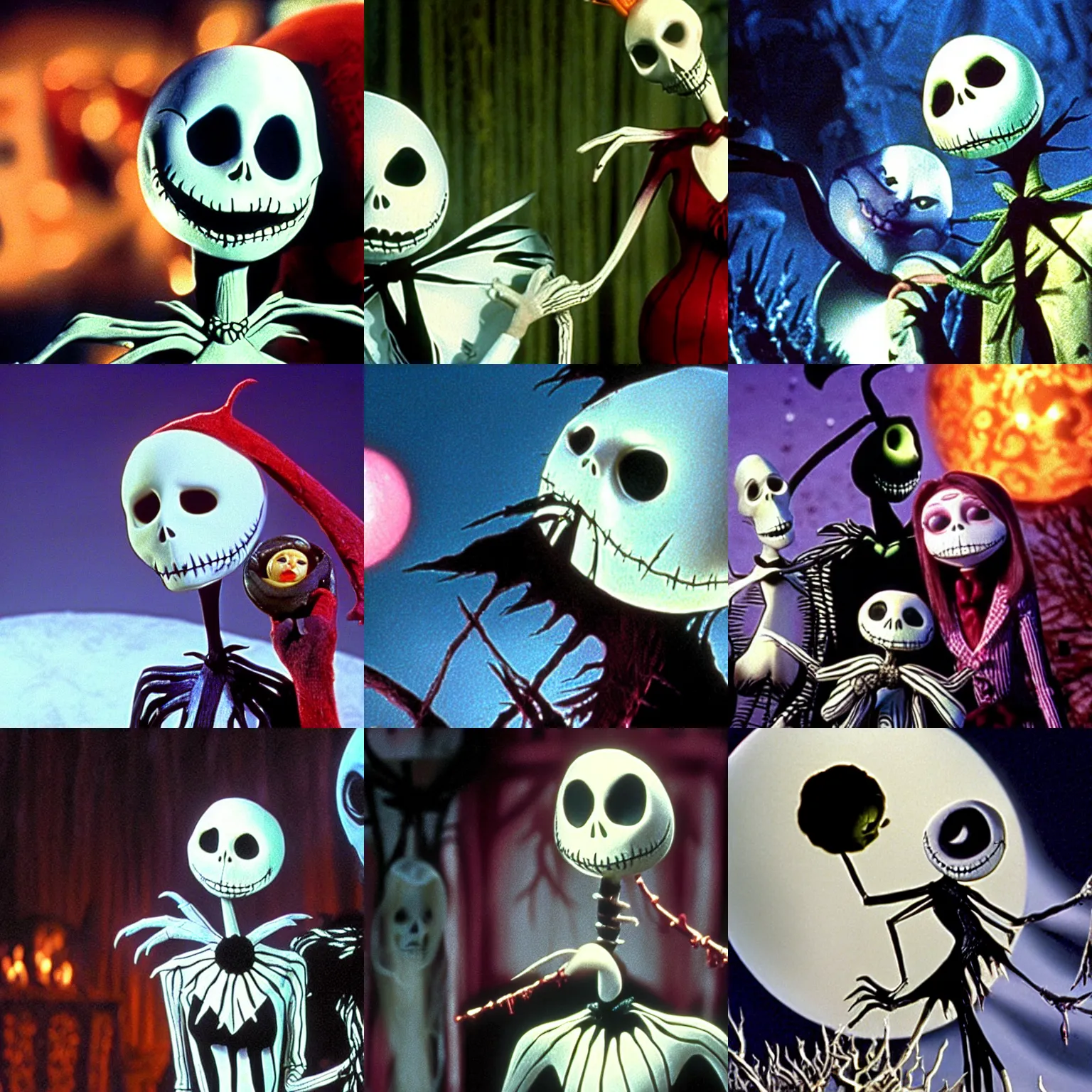 Prompt: a film still from the nightmare before christmas ( 1 9 9 3 )