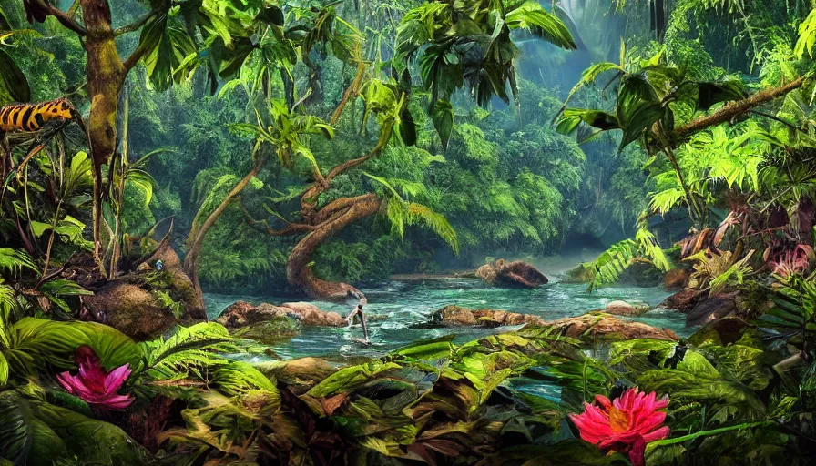 Jungle Zarude • OT: オコヤのもり, Jungle, Giungla, Dschungel, Selva, 정글, 丛林