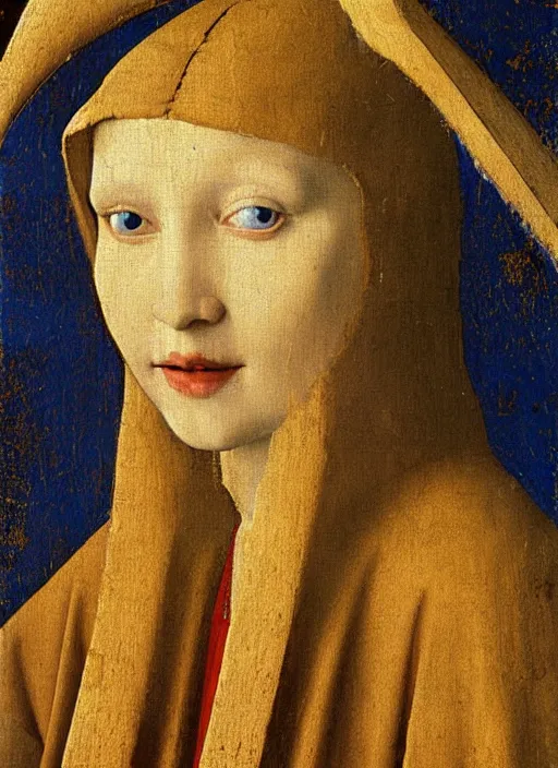 Image similar to angel wings, medieval painting by jan van eyck, johannes vermeer