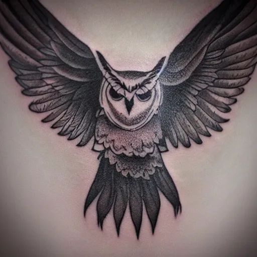 Flying Owl Tattoo  Best Owl Tattoos For Men Cool Owl Tattoo Designs   Ideas F  Stile del tatuaggio a gufo Tatuaggi di body art Disegni di  tatuaggio per uomini
