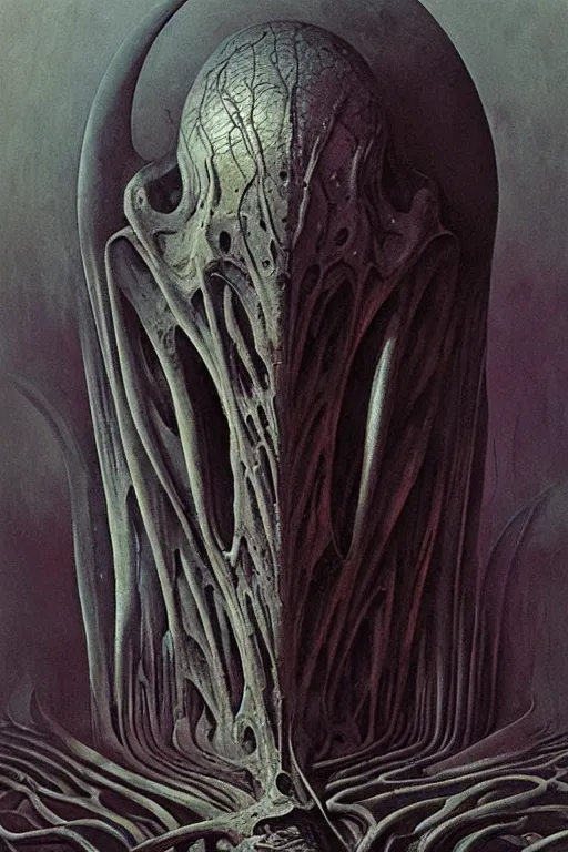 Image similar to travel poster by giger, zdzisław beksinski, greg rutkowski