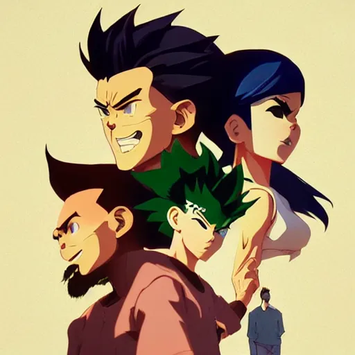 Image similar to face icon stylized minimalist yu yu hakusho, loftis, cory behance hd by jesper ejsing, by rhads, makoto shinkai and lois van baarle, ilya kuvshinov, rossdraws global illumination