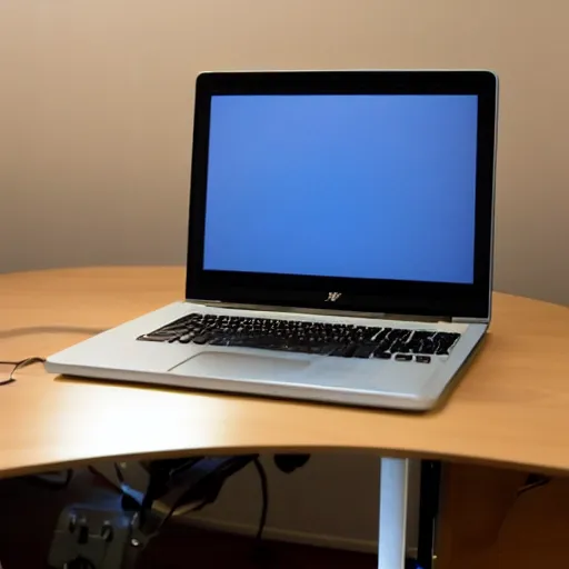 Prompt: photo of a computer on a desk ( 2 0 1 1 ). realistic, highly - detailed, award - winning, sharp focus