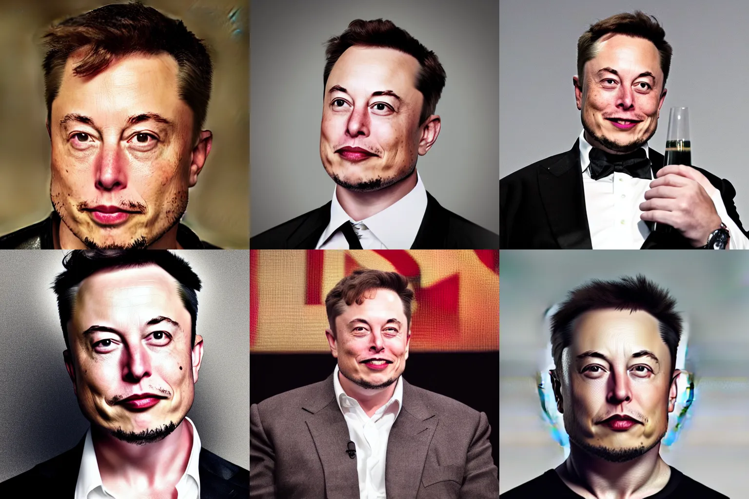 Prompt: drunk drunk drunk elon musk netflix profile photo, highly detailed skin and face