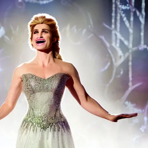 Image similar to A still of Idina Menzel as Elsa