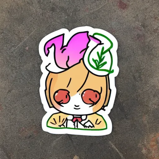 Image similar to cute mandragora sticker