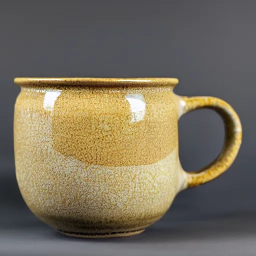 Image similar to a photo of a kintsugi repaired mug, gold repair, high detail,