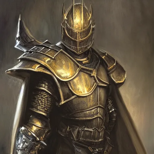 Prompt: Dark Souls Knight, candid, fantasy character portrait by Donato Giancola, Craig Mullins, digital art, artstation