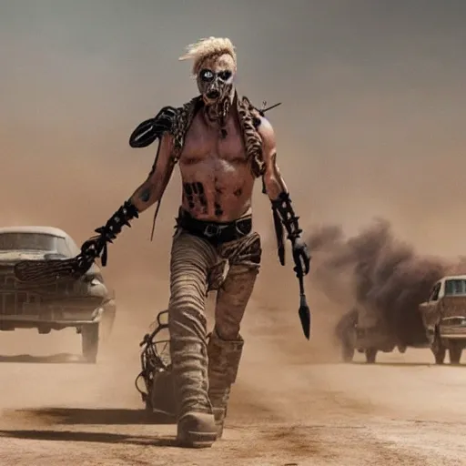 Prompt: Donald Trump as Immortan Joe, mad max fury road, detailed, 4k