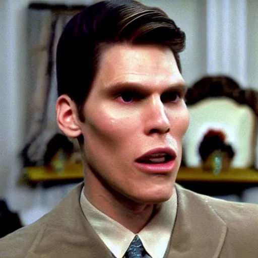 Image similar to Live Action Still of Jerma in Animal House, real life, hyperrealistic, ultra realistic, realistic, highly detailed, epic, HD quality, 8k resolution, body and headshot, film still