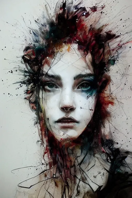 Image similar to lion, agnes cecile, beautiful