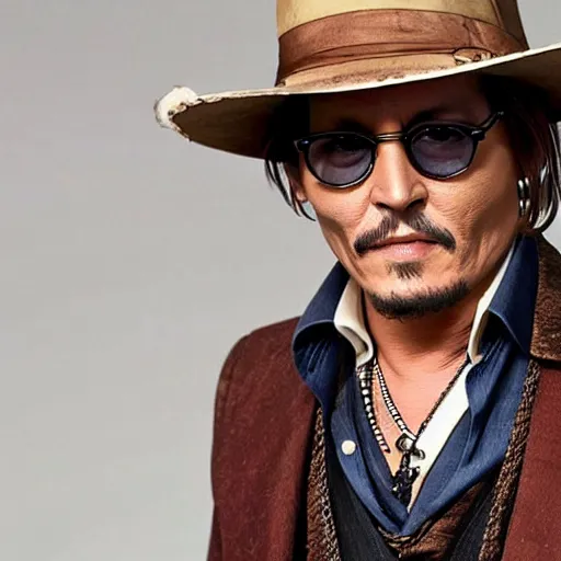 Image similar to johnny depp as woody