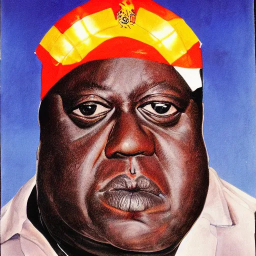 Image similar to a portrait of Idi Amin Dada in the spirit of Dadaism