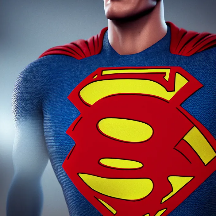 Image similar to portrait of superman with a canadian flag on his chest. intricate abstract. intricate artwork. octane render, trending on artstation, DeviantArt, captura, very coherent symmetrical artwork. cinematic, hyper realism, high detail, octane render, 8k, iridescent accents