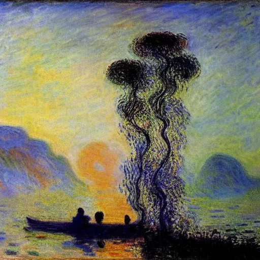 Image similar to Journey to the west, Claude Monet,