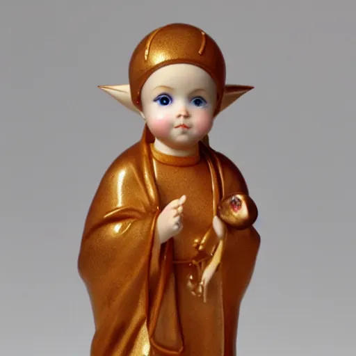 Image similar to holy catholic Kewpie female saint