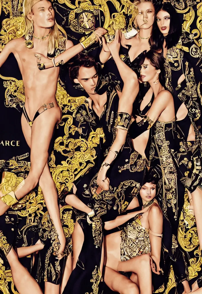 Image similar to Versace advertising campaign poster