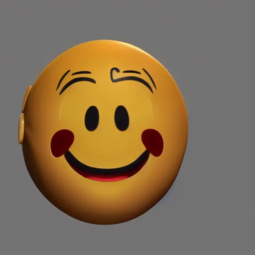 Prompt: Realistic Happy emoji, V-Ray, Unreal engine, 8K, Octane Render, Portrait.