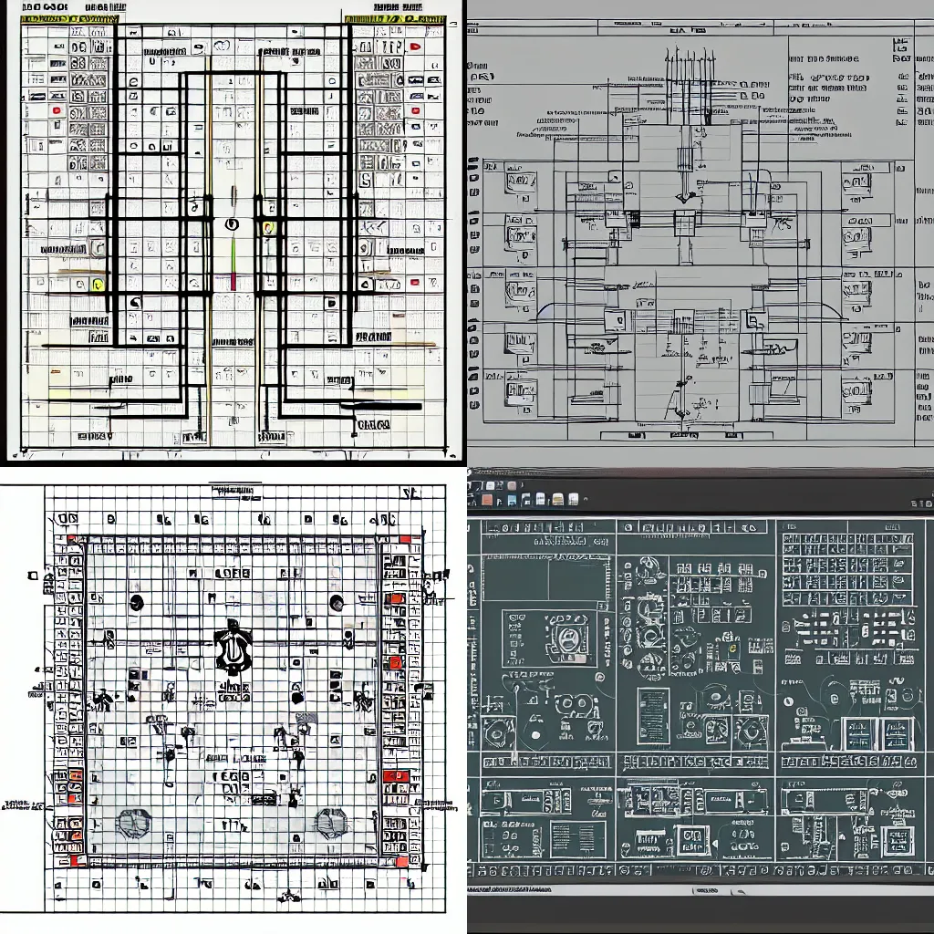 Prompt: demonic satanic PCB layout gui program electrical schematic