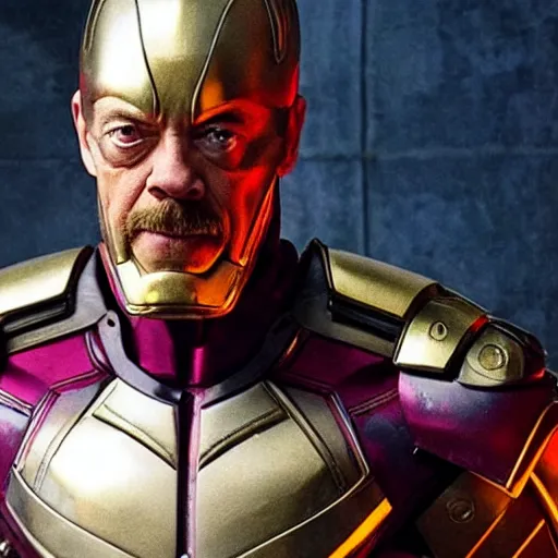 Prompt: jk simmons as Omniman, live action, movie, MCU